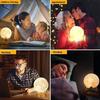 Moon Lamp 7 Colour Changeable Sensor Moon Night Light Lamp, Touch Control, Moonlight Lamp with Stand USB for Bedrooms Valentine