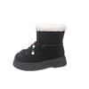 Autumn and Winter Large Size Thick-soled Snow Boots, Seasonal Medium Tube Bread Boots, Piled and Thickened Large Cotton Shoes