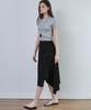 Marop 3116 Crinkle Double Wrap Skirt (Black)