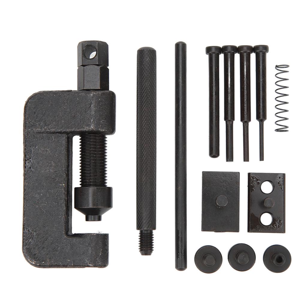 Chain Cutter Breaker Riveting Riveter Tool Kit Portable Chain Cutter Rivet Tool Set for Motorbike