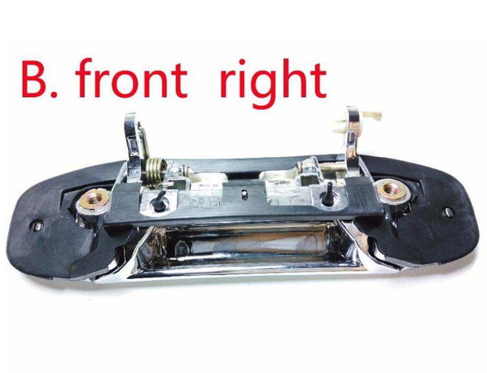 Maniglia esterna porta per Mitsubishi versione cromata a vita (4 pezzi)