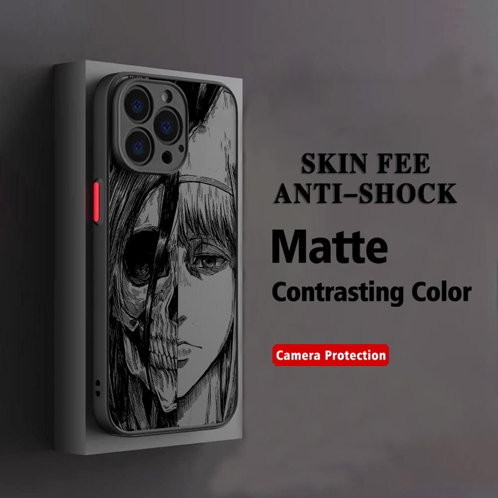 

Luxury Hot Anime Attack On Titan Phone Case For Xiaomi Redmi Note 14 13 12 12S 11 11S 10 10S 9T 9S 8 7 Pro Plus 4G 5G Matte Redmi Note 11 5G