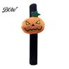 Memory Steel Wrist Rings for Toddlers Halloween Stuffed Slap Bracelet, Plush Pumpkin Ghost Bat Skull Cat Bulk Gifts Classroom Activities Cute