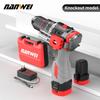 NANWEI 16.8V Brushless Impact Drill 45N.M Household Electric Drill with Metal Ratchet Chuck and Lithium Battery for Home Use, Impact Function