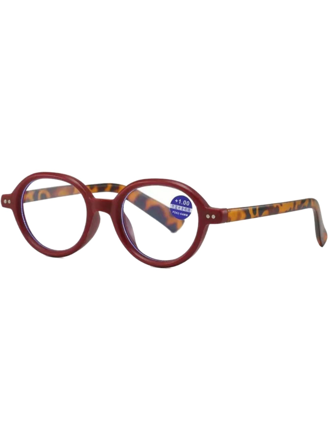 

Retro oval reading glasses frame plain face nerd tortoise shell contrast color fashion eyewear for men and women 1