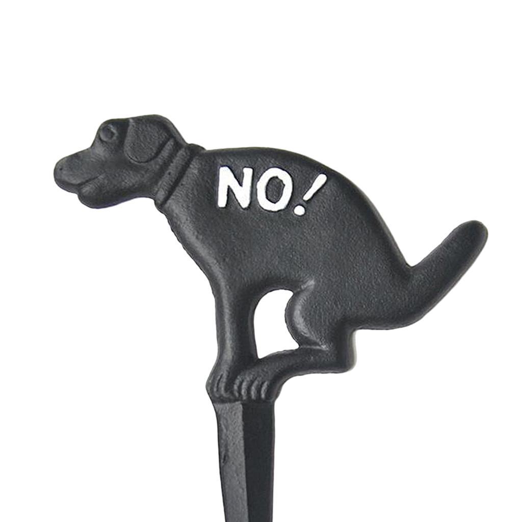 Dog Poop Sign Inserted European American Grass for Home Garden Decoration