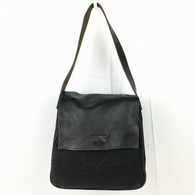 LA CAGE Canvas × Leather Shoulder Bag Black(USED)