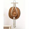 1pc/1 Set Macrame Wood Hat Rack Woven Hat Rack Handmade Hat Organizer Wall Hanging Shelves Cowboy Cap Rack for Baseball Dormitory Study Over Door