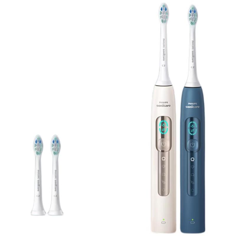 Philips Diamond Smart Voice Electric Toothbrush Double Pack CN plug (adapter included)