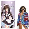 Nekopara Anime Strandtuch weich und sehr saugfähig schnell trocknend tragbar Fitnessstudio Sporttuch unverzichtbares Strand- und Badezimmerzubehör