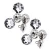 50pcs Crystal Diamante Rhinestone Round Buttons for Clothes Crafts Headboard Sofa