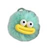 Eye Catching Keychain Colorful Sausage Mouth Pendant Keyring Furry Ball Key Chain Portable Keyrings Accessory for Women