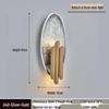 Elegant Crystal Wall Lamp: Minimalist Design for Bedrooms, Living Rooms, Stairs, and Hallways