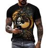 Vintage Sport Bicycle Bike Graphic T Shirts Men 3D Print Mens Tee Tops Short Sleeve O-Neck Sport Tops Tee Streetwear Men Clothes