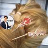Grampo de cabelo feminino, grampo de cabelo com pedra de cristal da Imperatriz