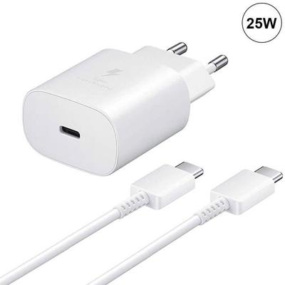 25W Fast Charger - E.F.CONNECTION - USB-C - 1M Cable - Compatible Xiaomi 13 Pro - White