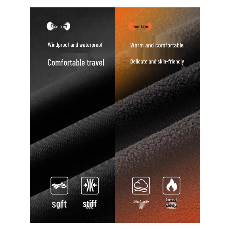 VANCAMEL Men's 3-in-1 Autumn Winter Outdoor Jacket