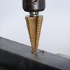 3pcs 3-12mm4-12mm 4-20mm 4-32mm Straight Groove Step Drill Bit Collection Titanium Coated Wood Metal Hole Chopper Core Drill Bit Collection