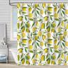 Bathroom Waterproof Curtain Digital Printing Plant Fruit Shower Curtain Free Punching Toilet Partition Curtain Shower Cloth