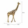 Modern Gold Giraffe Sculpture Handcrafted Aluminum Home Décor