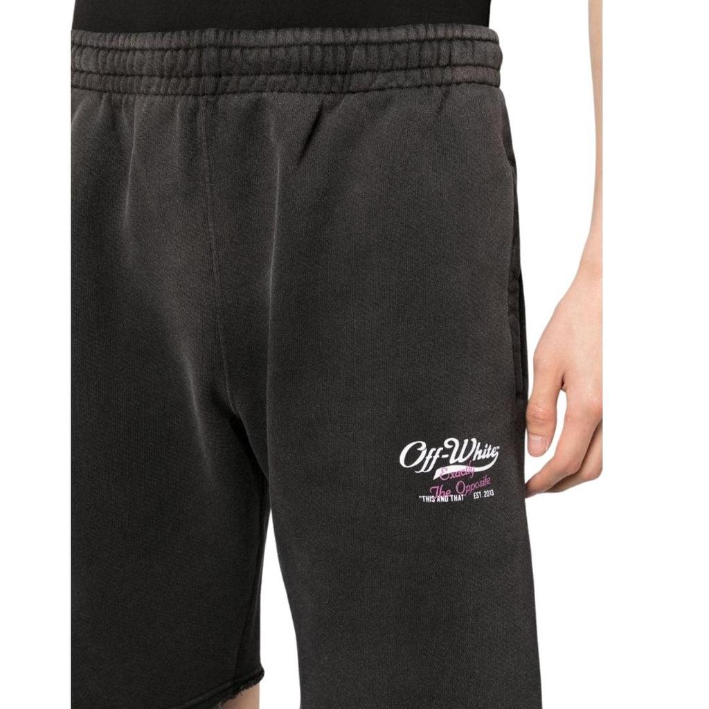 Off-White Unisex Adult Wave Off Sweat Shorts