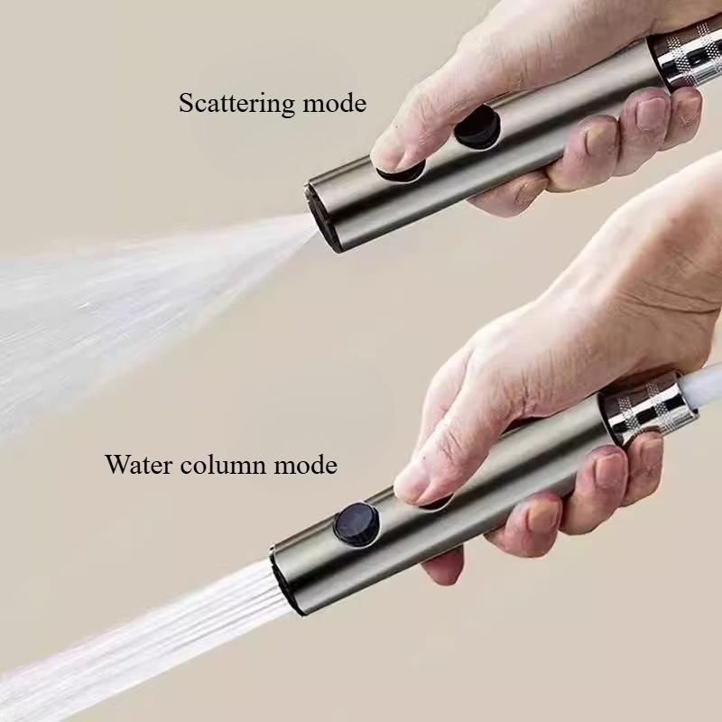 All-Copper Toilet Bidet Sprayer Faucet with One Inlet and Two Outlets, Angle Valve, Toilet and Bathroom Booster High Pressure