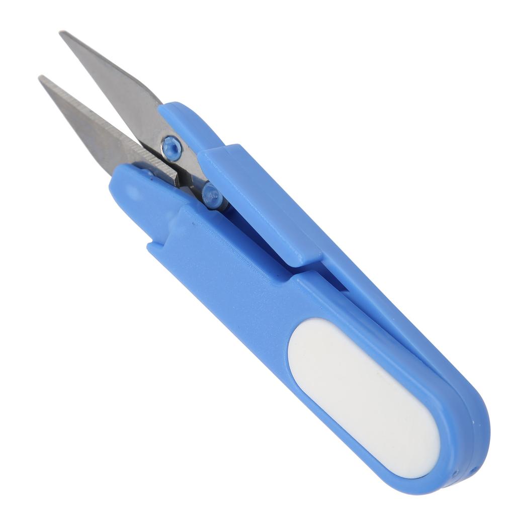 Portable Fishing Scissors Stainless Steel Fish Use Scissors UType Line Cutter with Cover