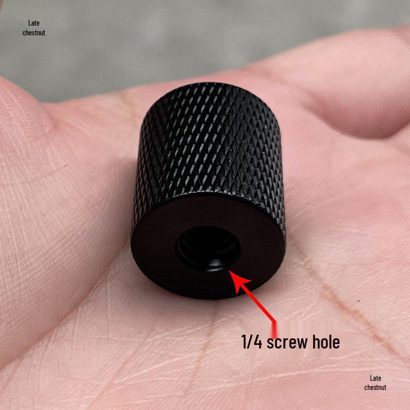 17mm Ball Head to 1/4" Phone Holder Replacement Pan Tilt Swivel Adapter