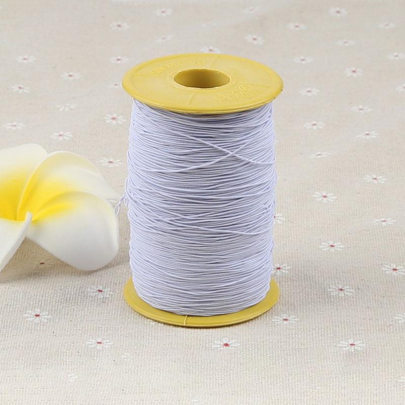 

0.5/0.8/1/1.5/2/2.5/3.5/4/5/6/8/10mm Strong Elastic Rope White/Black High-Quality Elastic Rope Rubber for DIY Handmade Craft 1mm&23M белый