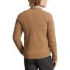 Polo Ralph Lauren FW23 Solid Logo Embroidered V-Neck Fitted Long Sleeve Knit Sweater Men sweater Brown MNPOSWE16821642-200