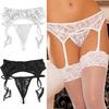 Sexy Lady Lace Suspender Garter Belt Lingerie G-String Thong Set Stocking Belt