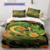 Shenron Pattern Bedding,Quilt Set Quilt Cover Pillowcase Home Birthday Gift (1 * Duvet Cover + 2 * Pillowcase, Without Core)