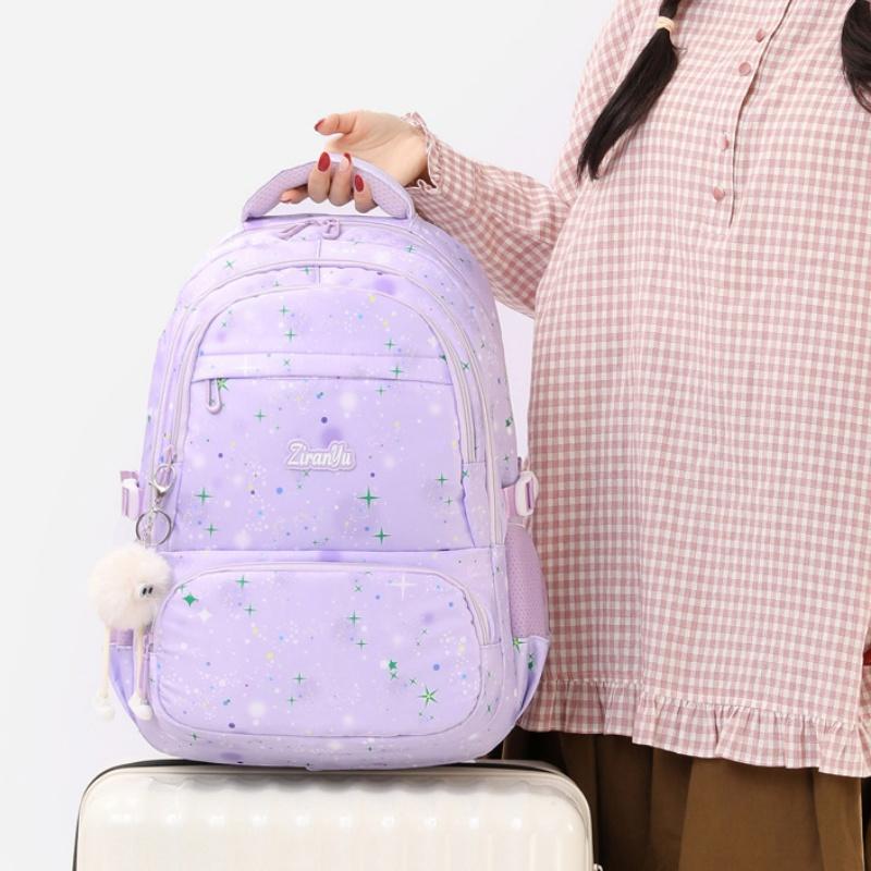 Leicht Atmungsaktiv Pupille Schulrucksack Niedlich Süß Mittelschulmädchen Rucksack Modisch Bunt Große Kapazität Schultasche für Klasse 3-6