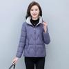 Fashionable Orange Winter Coat for Women Thickened and Warm Cotton Jacket