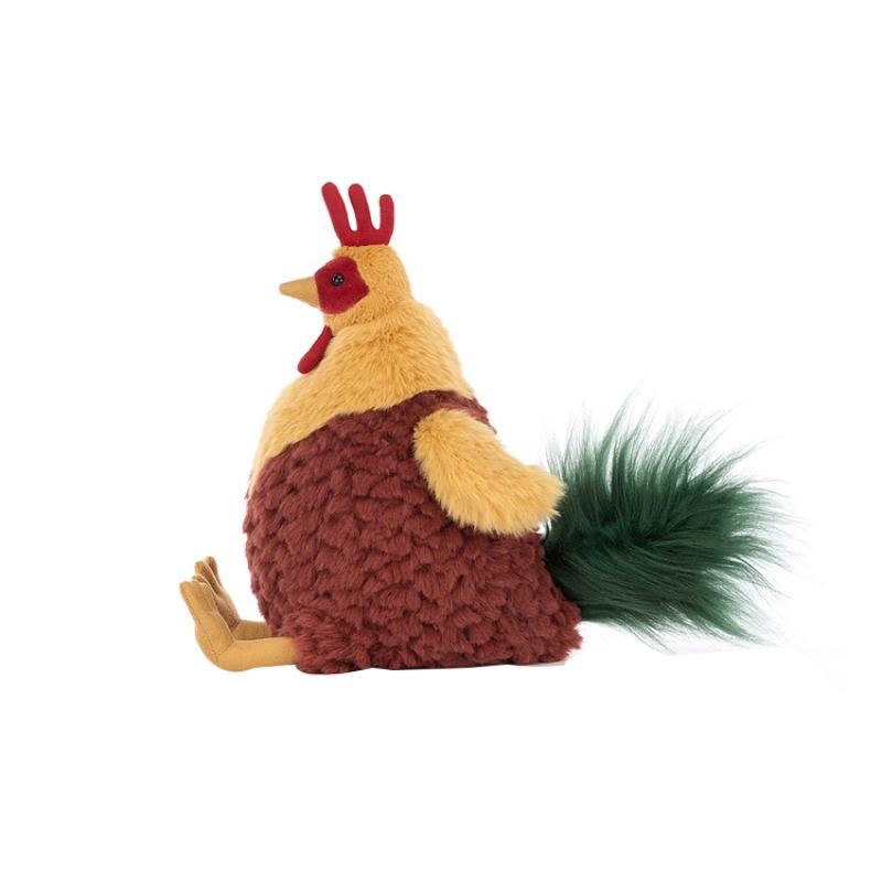 JELLYCAT Farm Animal Series Clooney Rooster Companion Doll Plush Doll 22cm Height