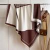 Korean Version Big V Scarf Women'S Imitation Cashmere Square Scarf Thickened Air-Conditioned Room Warm Shawl Cape