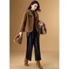 Women's Reversible Faux Suede & Lamb Wool Jacket