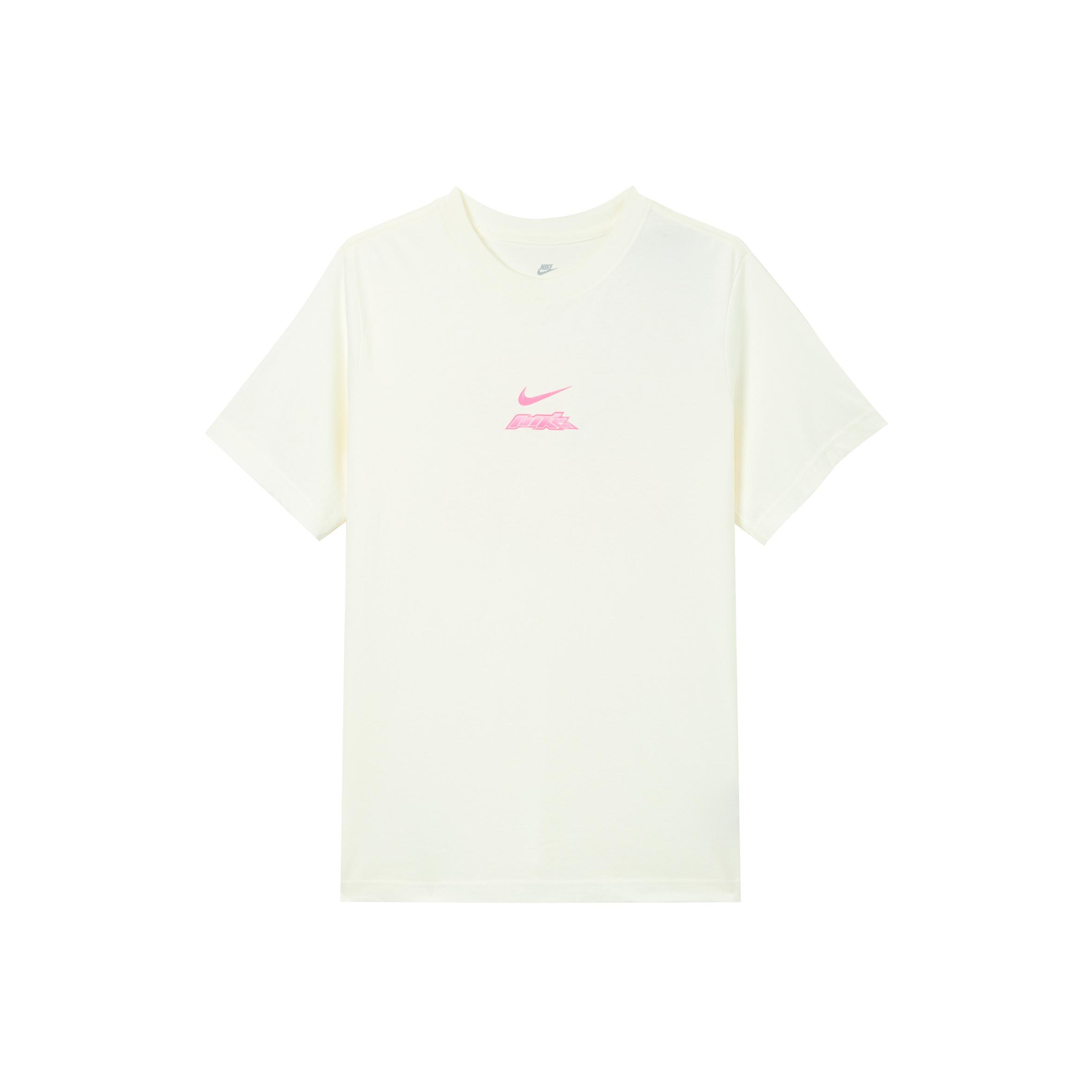 

Nike Sportswear Essential Logo Print Animal Pattern Comfortable Breathable Sports Short Sleeve T-Shirt Women T-Shirt Sail HM4625133 M