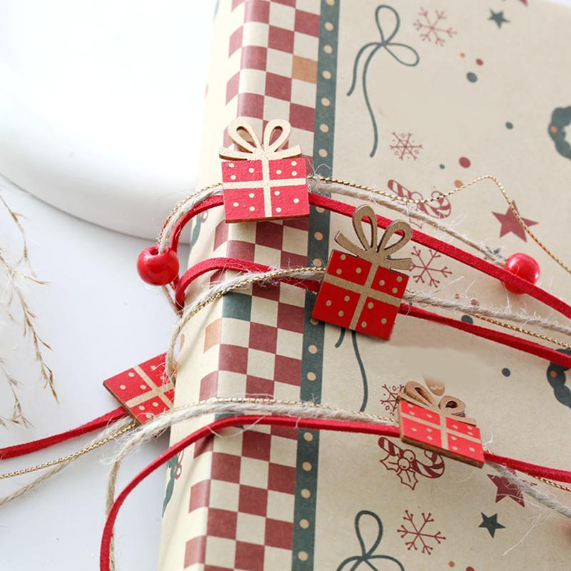 1Roll Brightly Colored Gifts Ribbons Flexible Christmas Decoration DIY Creative Handmade Durable Packaging