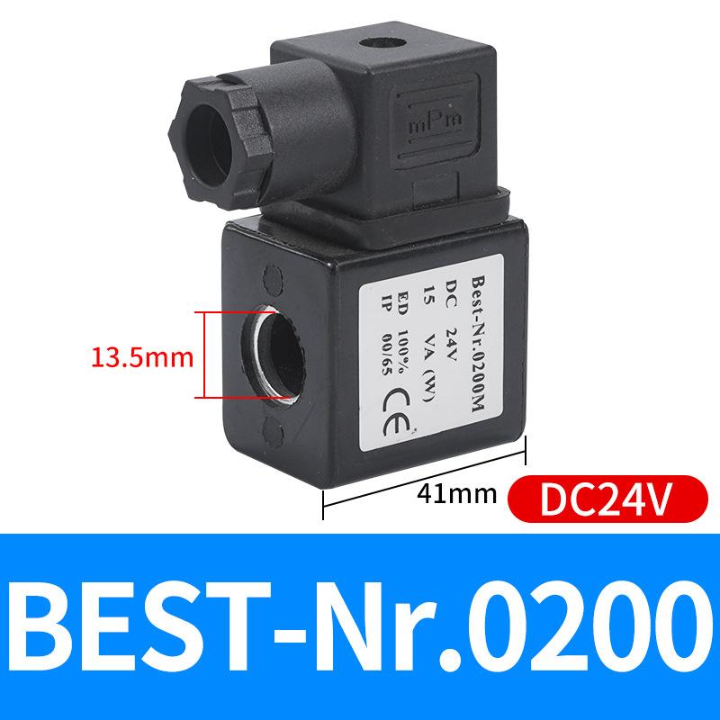 1 pièce bobine de solénoïde en cuivre 12vdc 24vdc Ac24v 110v 220v 380v bobine de vanne solénoïde diamètre intérieur 13 mm hauteur 41 mm