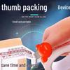 New 4-Pack Thumb Tape Cutter: Plastic Hand Tear Sealing Tape Dispenser