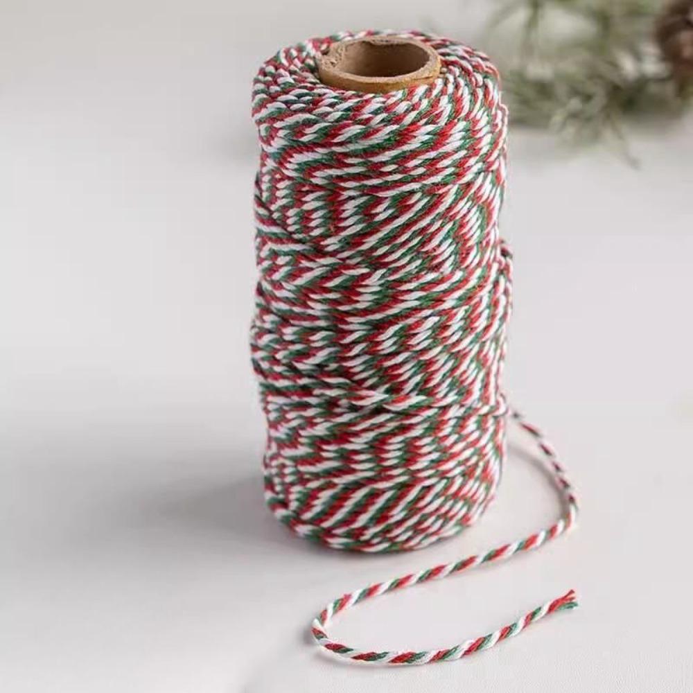New Colourful Wrapping String Rope 100M Gift Box Packaging Box Packaging Rope DIY Cotton Cords Rop Christmas