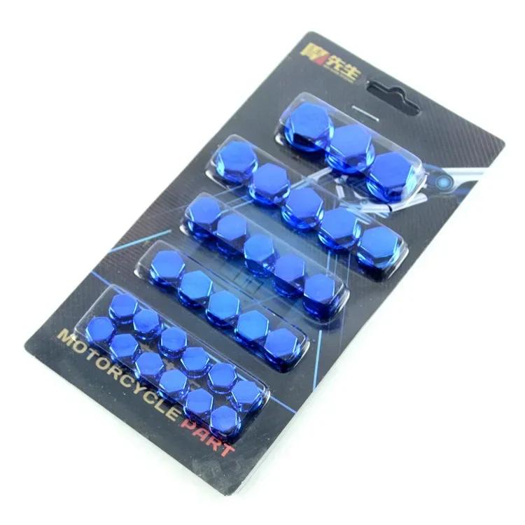 30pcs 1.4/1.2/1/0.8CM Motorcycle Modification Head Cover Accessories Screw Decorative Parts Nuts Nut Cover Accessories