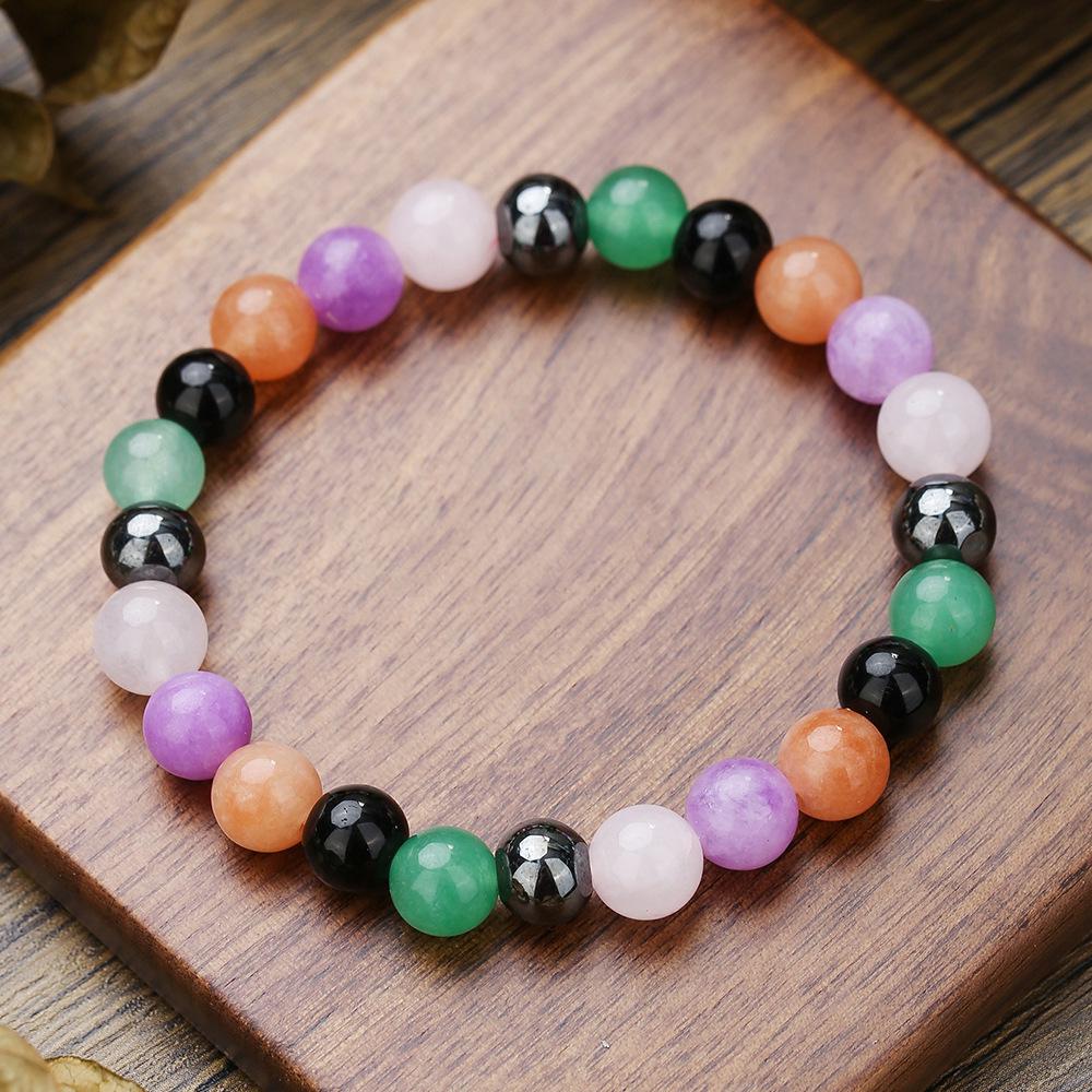 Bracelet Élastique Tigre Oeil en Cristal Européen, Bijoux en Perles de Pierre Naturelle