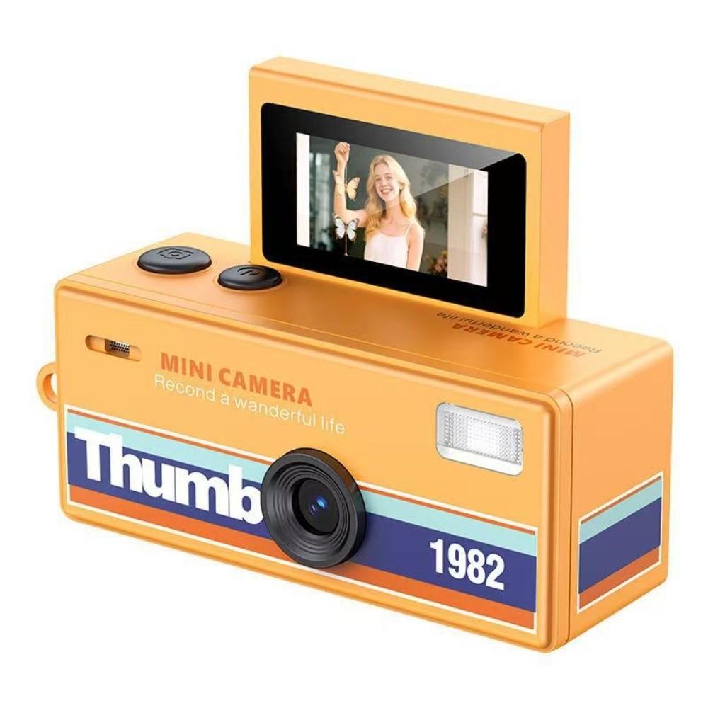 Gifts Flip Screen Keychain Thumb Camera Retro Bag Charm Digital Camera with Video Recording Mini Outdoor Sports Camera