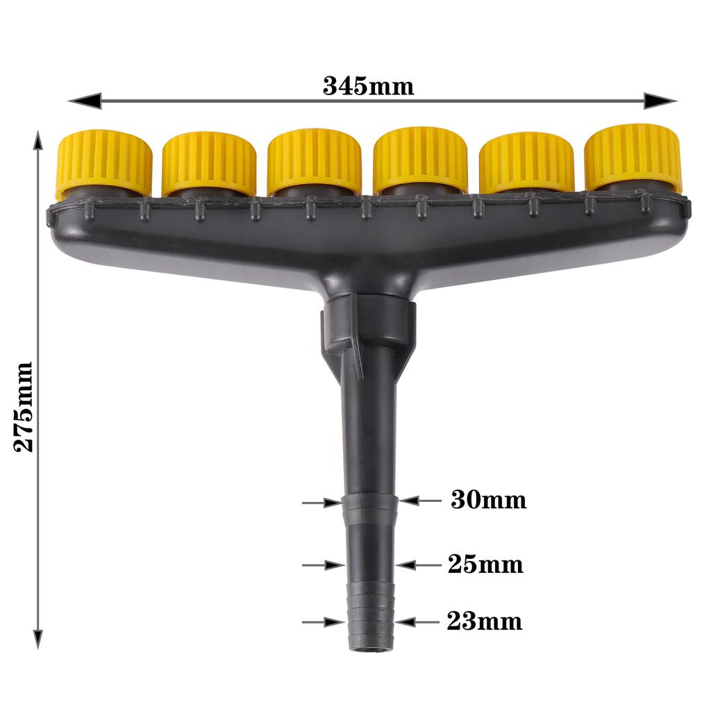 Garden Agriculture 3/4/5/6 Way High Flow Atomizing Nozzle 1" 1.2" Garden Lawn Sprinkler Farm Irrigation Spray Adjustable Nozzle