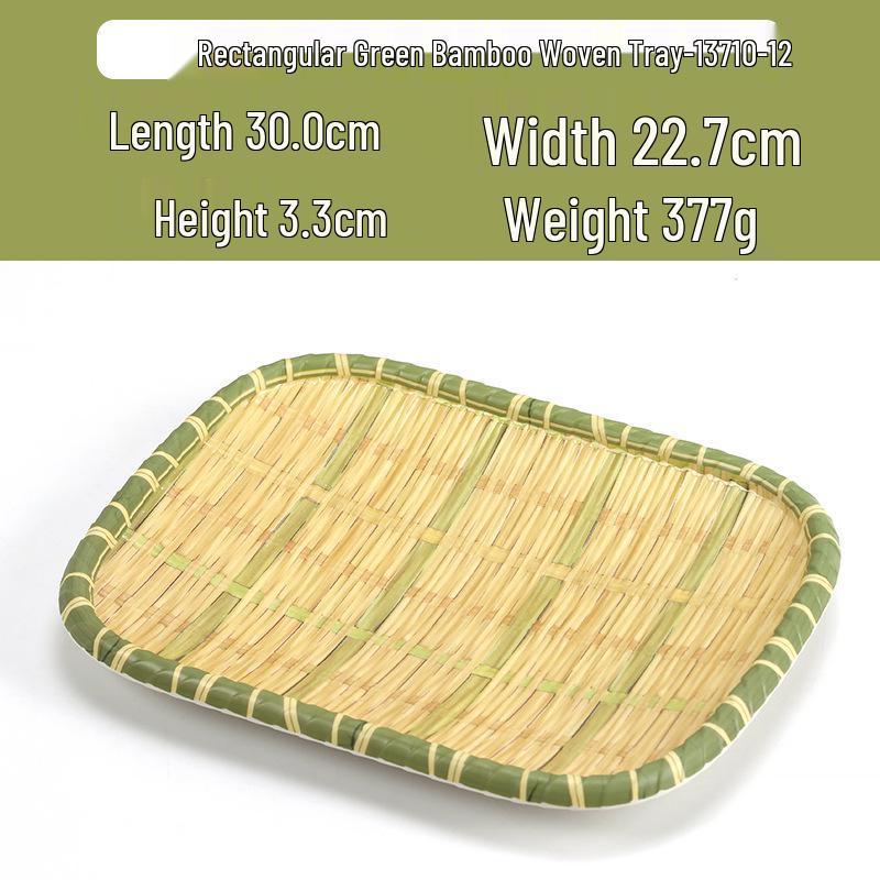 Kreativní obdélníkový porcelánový talíř ve stylu bambusu na sushi, BBQ, svačiny a dezerty