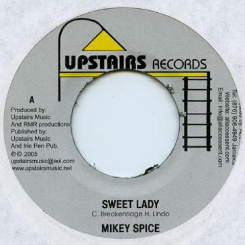

7-дюймовая пластинка MIKEY SPICE / SCREWDRIVER - Sweet Lady / We The People Upstairs Music 2006 Ямайка Регги, Ска и Даб
