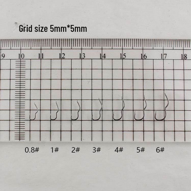 Automatisk vippende trippelkrok med mothake, anti-spytte design for vill karpefiske - karbonstål