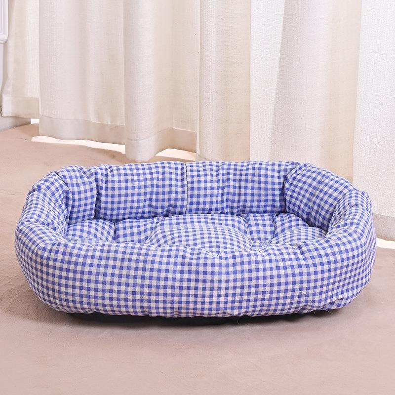 All-season Cushions Pet Sofa Sleeping Bed Large Dog Bed House for Cats Big Space Dogs Sofa Sleeping Mat Pet Supplies Fluffy and Soft Anti Slip Pad